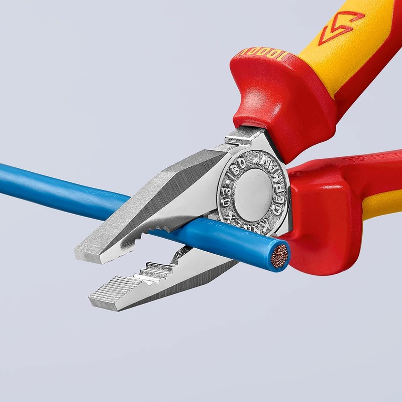 KNIPEX 0306-160 1000V Insulated Combination Pliers, Total Length 6.3 inches