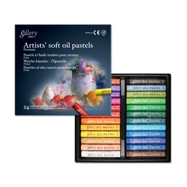Mungyo Gallery Artists' Soft Oil Pastels Set of 24 Colours, MOPV-24