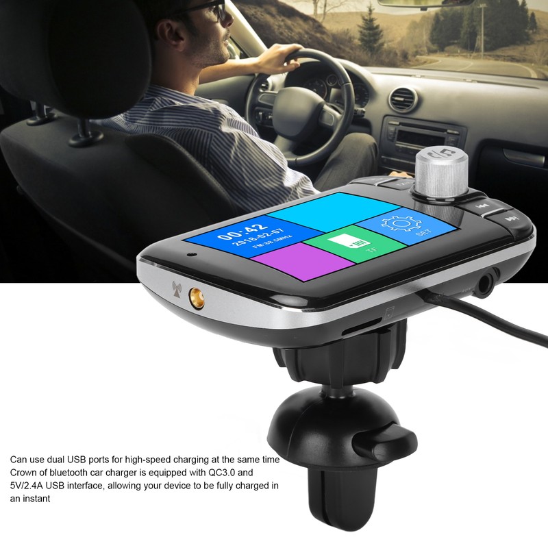 DAB004 Car Bluetooth FM Transmitter Anti Interference Noise Reduction Stereo