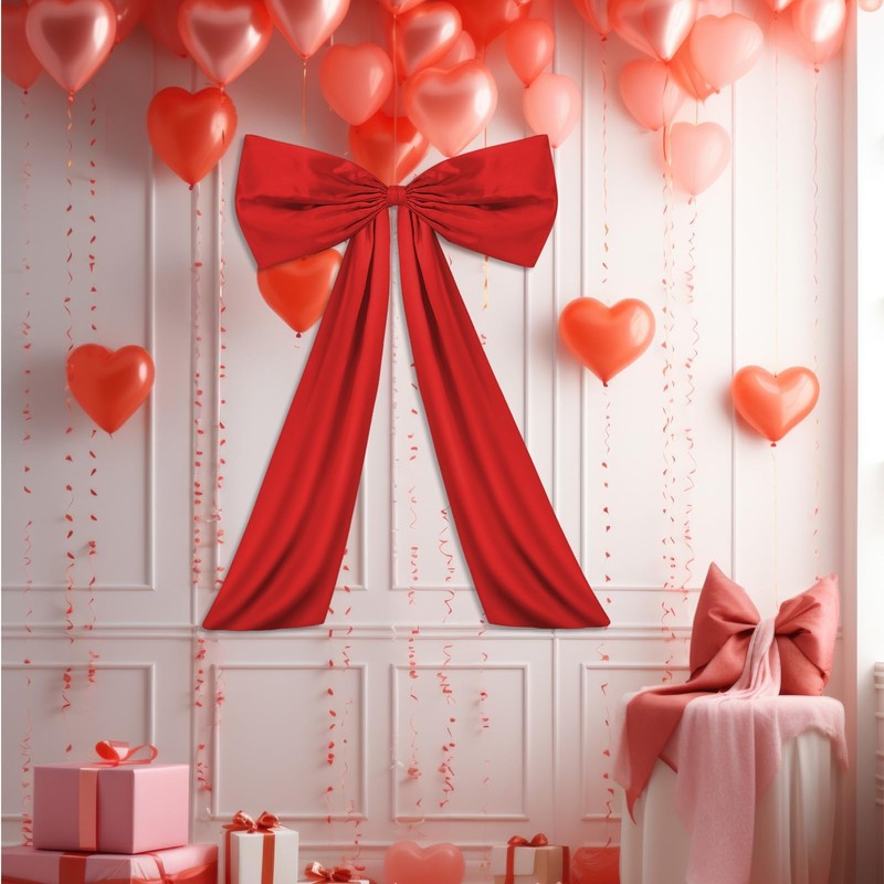YUYWWAN Large Satin Bow, 60 x 90 cm Gift Bow,