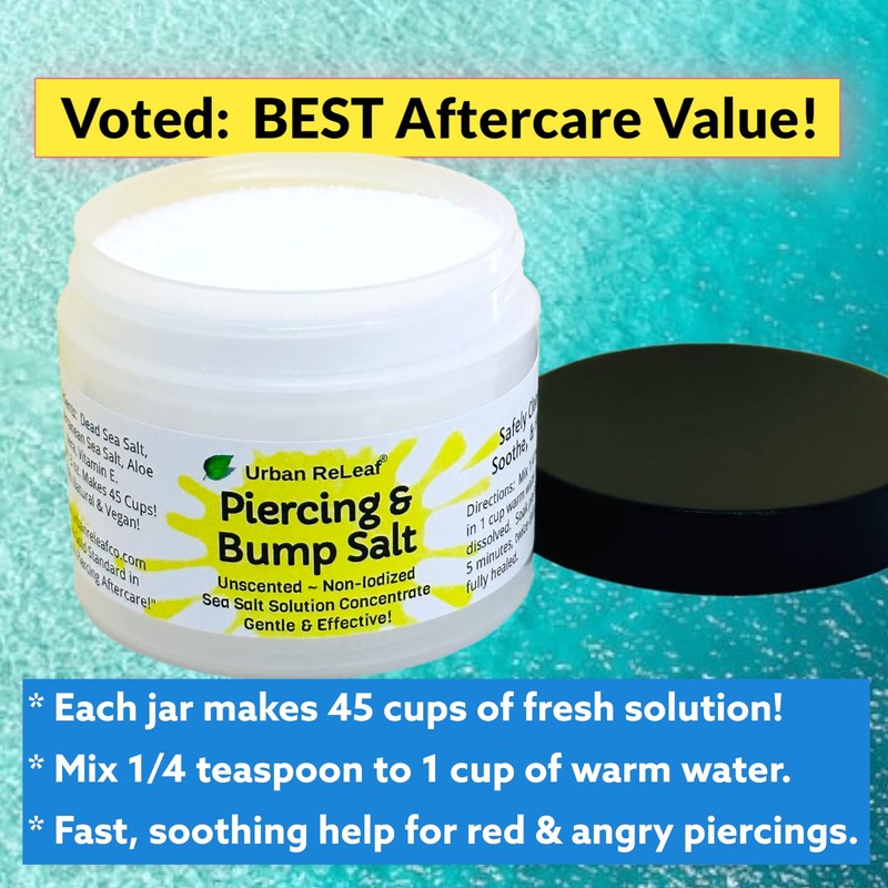 Urban ReLeaf Piercing & Bump Salt ! Unscented Sea Salt