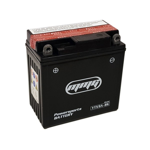 MMG YTX9A-BS Maintenance Free Motorcycle Battery for Gilera, Honda, Kawasaki, Norton, Simplicity