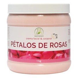 Crema De Pétalos De Rosas Piel Seca Con Filtro Solar 1 Kilo