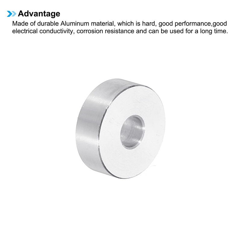 PATIKIL M6 Aluminum Spacers, 12pcs 1/4" x 3/4" Round Metal