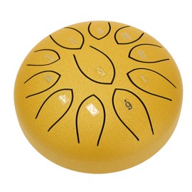 Steel Tongue Drum 6 Inch 11 Note, Steel Percussion Padded Travel Bag and Mallets, Outdoor Ethereal Chakra Rain Drum, Musical Education Entertainment Meditation Yoga Zen Gifts