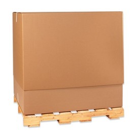 Aviditi TELEBTM Telescoping Single-Wall Corrugated Inner Box, 47-1/4" Length x 39-1/2" Width x 25" Height, Kraft (Bundle of 5)