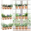 FillTouch 3 Tiered Hanging Herb Planters Hanging Herb Garden Wall
