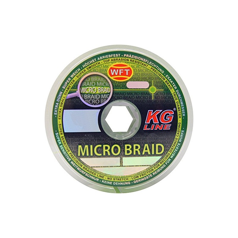 WFT Micro Braid KG Chartreuse 150 m Braided Fishing Line,