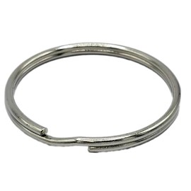 58mm Large Nickel Heavy Duty Split Ring Keyring Jailer (1)