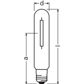 Osram Vialox NAV-T 250 SUPER 4Y E40 Giant Edison Screw 250 W Classic Bulb