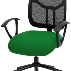 DIVA EN CAMINO DEC Stretchable Desk Office Chair Seat Cushion Covers - Universal Spandex Computer Chair Slipcover - Removable Washable Cushion Protectors Anti-scratch for Dogs, Cats, Pets(Green)