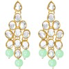 Aheli Kundan Pearl - Juego de collar y pendientes largos