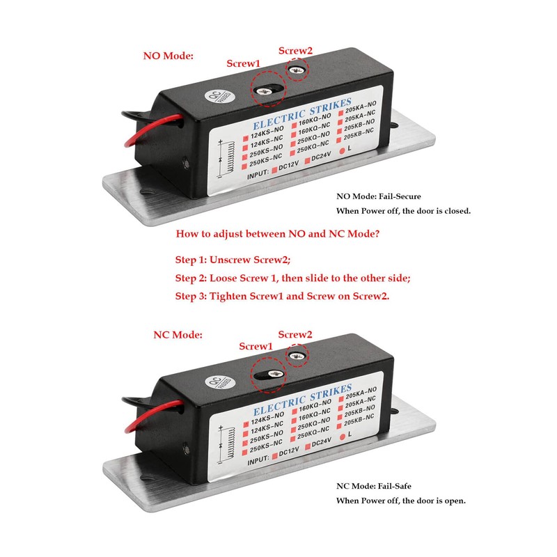 Electric Door Strike Lock ANSI Standard Heavy Duty 12V DC
