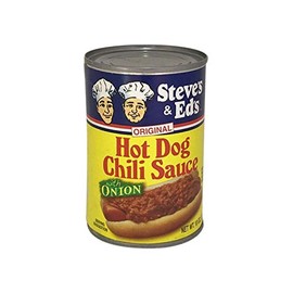 Steve's & Ed's Hot Dog Chili Sauce w/ Onions 10 oz. (4-Pack)