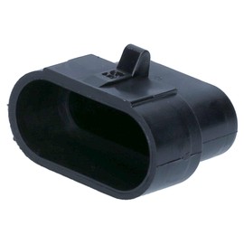 Pack of 10, 0093 Super Seal Waterproof Dummy Plug Blind Cap 3 Pin with Closed Chamber