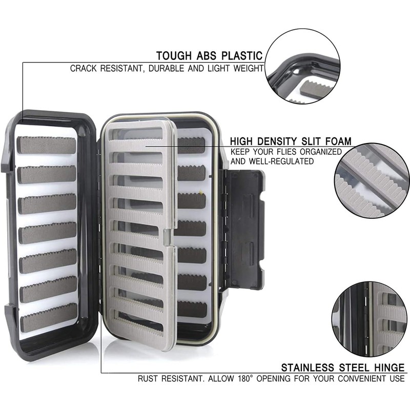 Maxcatch Streamer Waterproof Fly Fishing Box Double Sided Waterproof Jig
