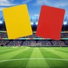 EUZUXU 4 Pack Football Referee Card, Red and Yellow Card