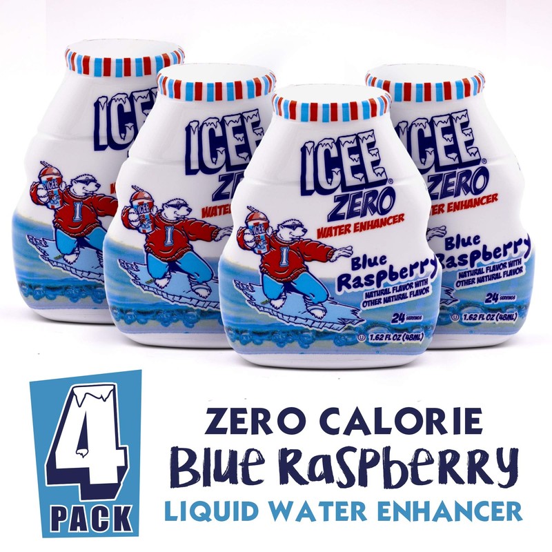 ICEE Zero Calorie Blue Raspberry Liquid Water Enhancer Drink Mix,