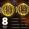 Set of 2 Christmas Hanging Ball Lights - 2 Sizes