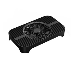Gokoti Z-X3 Router Cooling Base Fan Bracket Rack with USB Power Interface, 140mm Fan Heatsinks Bracket for Router Host Cooling