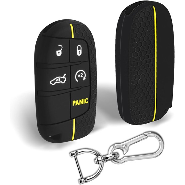 Mild East for Dodge Car Key Cover, Silicone Key Fob
