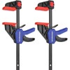 WORKPRO 150mm Ratchet Bar Clamp Set, 285mm Spreader, Quick Release