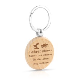 Nurplexl Wooden Keyring Gift for Mum, Gift For Dad, Gift For Sister, Gift For Colleagues, Teacher