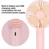 Handheld Electric Fan 4‑Blade 3‑Speed Adjustable USB Rechargeable Cooling Tool