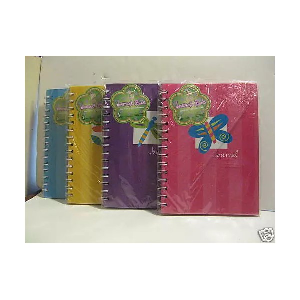 Journal. Blank Pages. Spiral Bound. Colorful. New.