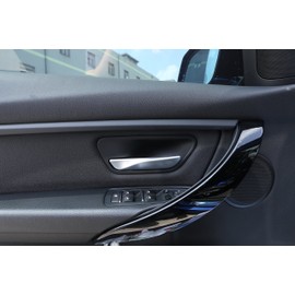 metyoucar Interior Door Handle Bowl Trim Carbon Fiber Style