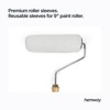 Hemway Premium 9” Reusable Recyclable Paint Roller Sleeve Mid-Pile for