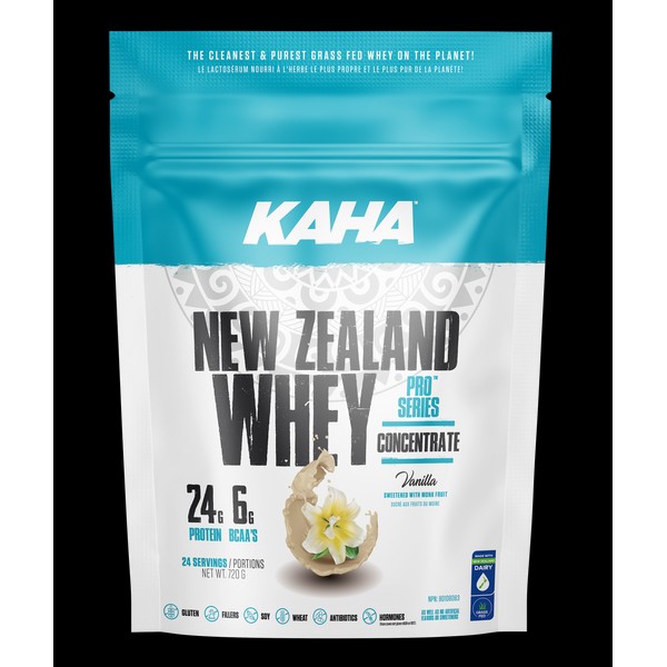 KAHA Nutrition New Zealand Whey · Concentrate Protein · 720 g, Vanilla