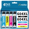 Artillo 604 XL Printer Cartridges Replacement for Epson 604 XL