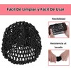 THJOPOKEEL 4 Redes de Malla para Cabello, Gorros de Dormir