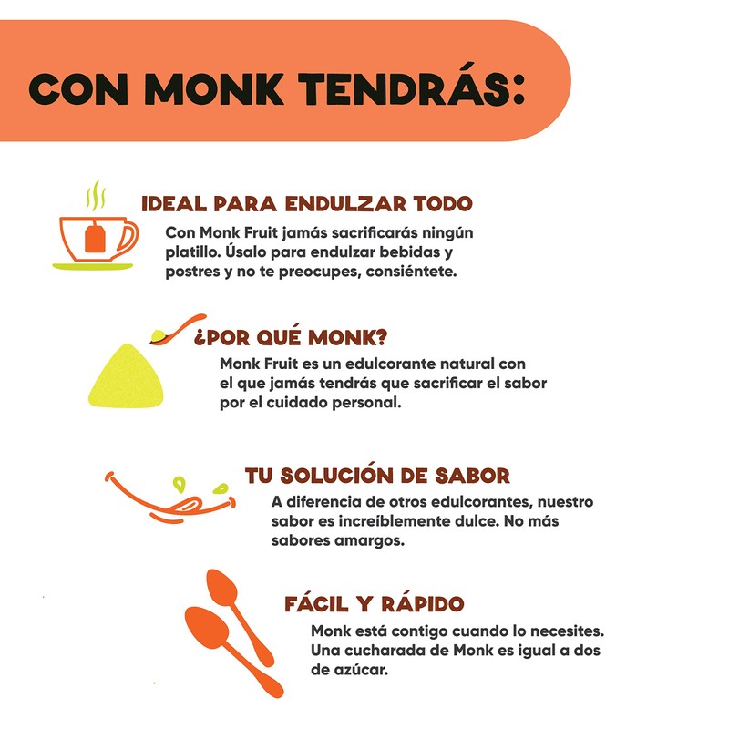 Burchers Natural - Monk Fruit 240g | Edulcorante natural