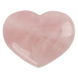 Cuarzo Rosa en Forma de Corazón Piedra de Cristal Alivio de la Ansiedad Recibe Energía Tamaño Grande Textura Exquisita Corazón de Cristal para la Meditación