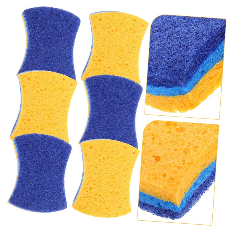 NOLITOY 6 Pack Dish Sponge Set Multi-Function Kitchen Cleaning Sponges