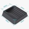 Caster Stopper, Rubber Caster Chair, Anti-Moving, Anti-Slip, Vibration Absorption, Fixed,