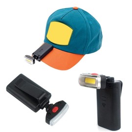 VIONNPPT LED Headlamp Floodlight, Universal Clip Lamp Cap Light Lamp Rotating Cap Visor Light Light Light Hat Headlamp Perfect for Hunting, Camping, Fishing