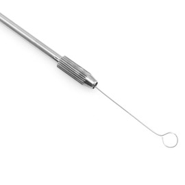 Lind Kitchen Lab Cell Scrapers Inoculation Loop Mycology Reusable Inoculation Loop with 40pcs Replaceable Nickel Needle Tip Inoculation Rings Inoculation Rod for Lab