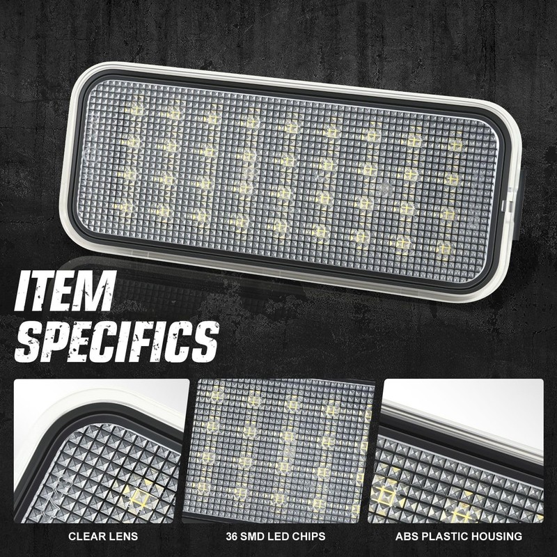 NUVISION LIGHTING Pair of LED Bed Cargo Lights Compatible with