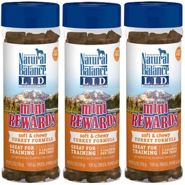 3-Pack Turkey Limited Ingredient Diets Mini Rewards Soft and Chewy Dog Treats, 5.3-Ounces Each