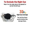 Parche para ojos astrópico de seda 3D para adultos y
