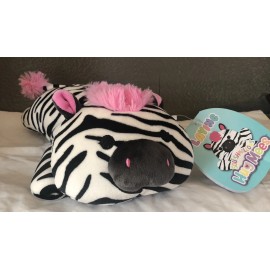 Squishmallow New Rare 13” Squishmallow Tracey Zebra Laying HUG MEES KellyToy Plush