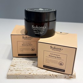 Sukonta Relaxing Balm, Soothing Massage Balm for De-Stress and Calming, Scentered Aromatherapy - Lavender, Bergamot, Lime, Peppermint, Grapefruit, Camellia (Gratify-Grapefruit)