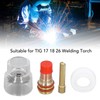 6 Pcs TIG Torch Glass Cup Collet Kit 2.4MM Glass