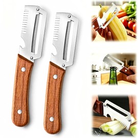 2 Pack Multifunctional Vegetable Peeler, 3 in 1 Kitchen Vegetable Peeler