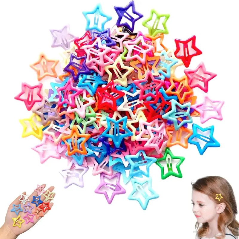 Broches En Forma De Estrella Para Cabello Paquete Con 50