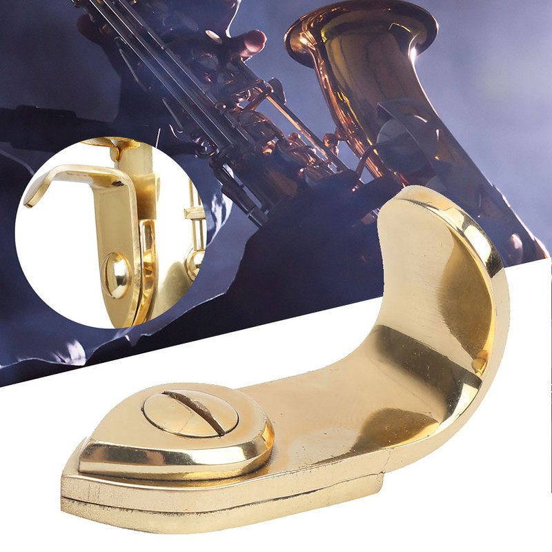 Saxophone Finger Rest Metal Thumb Rest Brass Universal Accessories Soprano