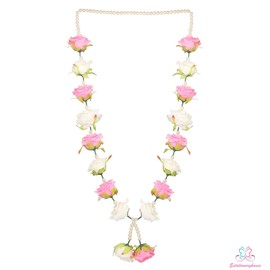 Estationeryhouse Wedding Garlands,2 pcs Indian Wedding rose Garland, Silk Flower Garland, Garlands Weddings, Indian Wedding, Milni Garlands, Punjabi Garland